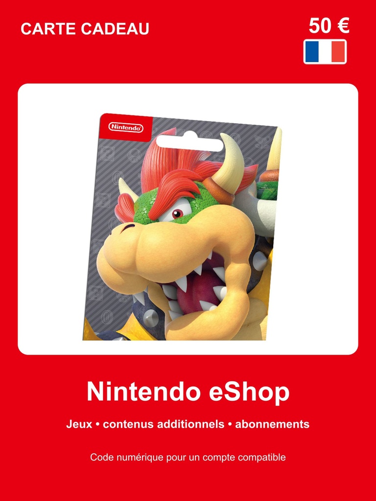 Carte Nintendo eShop 50 €