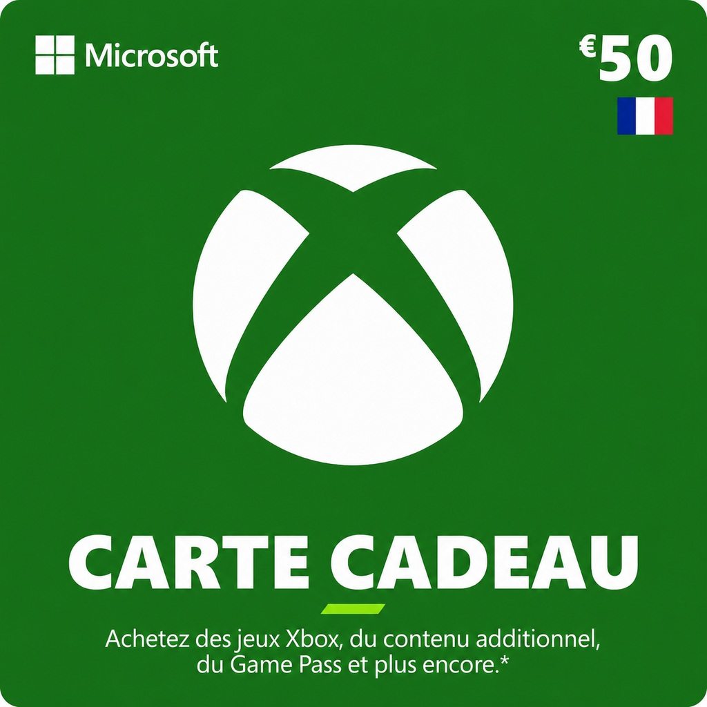 Carte Xbox 50 €