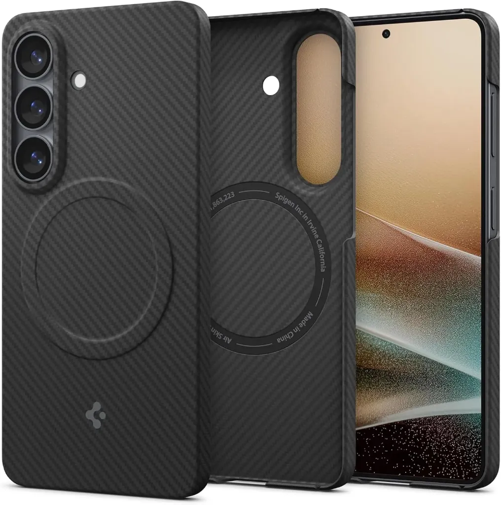 Spigen Étui Samsung Galaxy S26 Air Skin Aramid MagFit - Noir