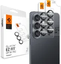 Spigen Glas.tR EZ Fit Optik Pro Protection d'appareil photo pour Galaxy S26, Noir, 2 pièces