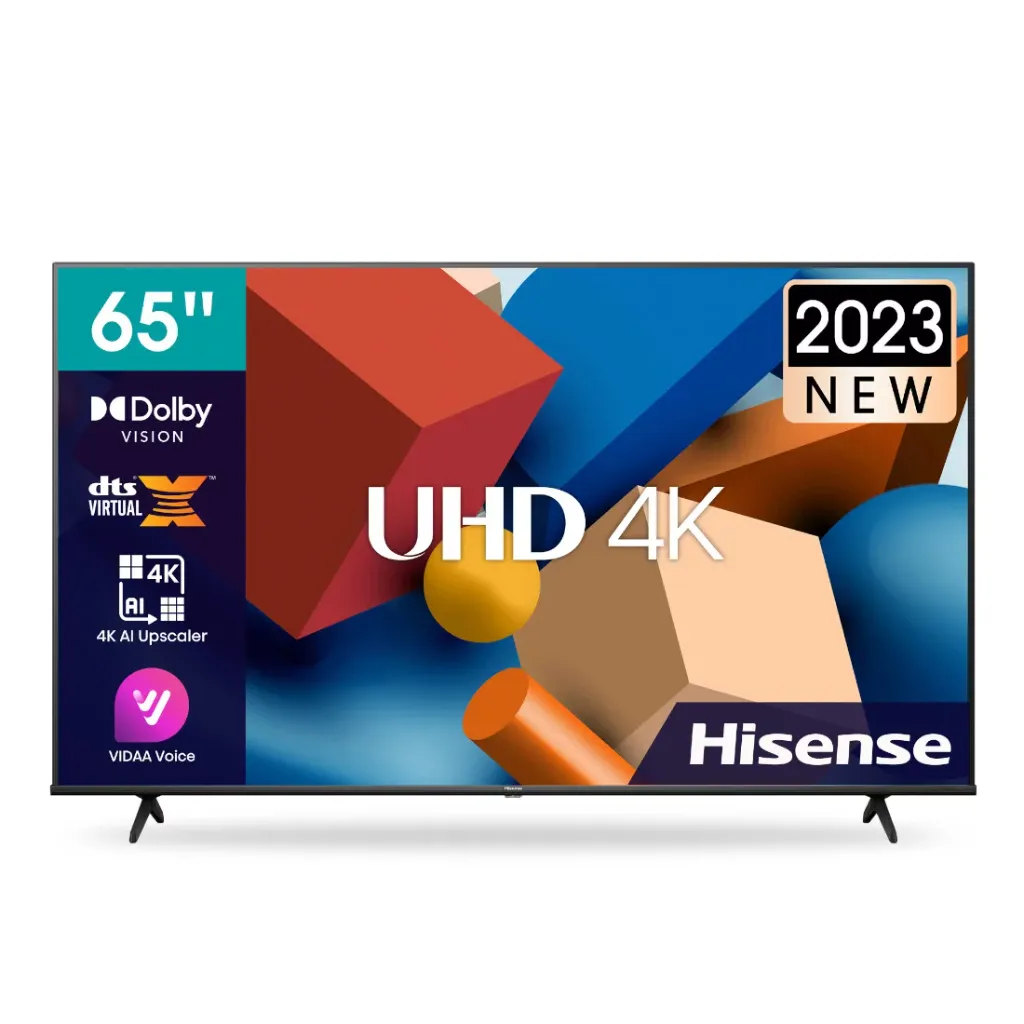 Hisense 65A6K, TV 65″ 4K HDR Dolby Vision VIDAA (Noir)