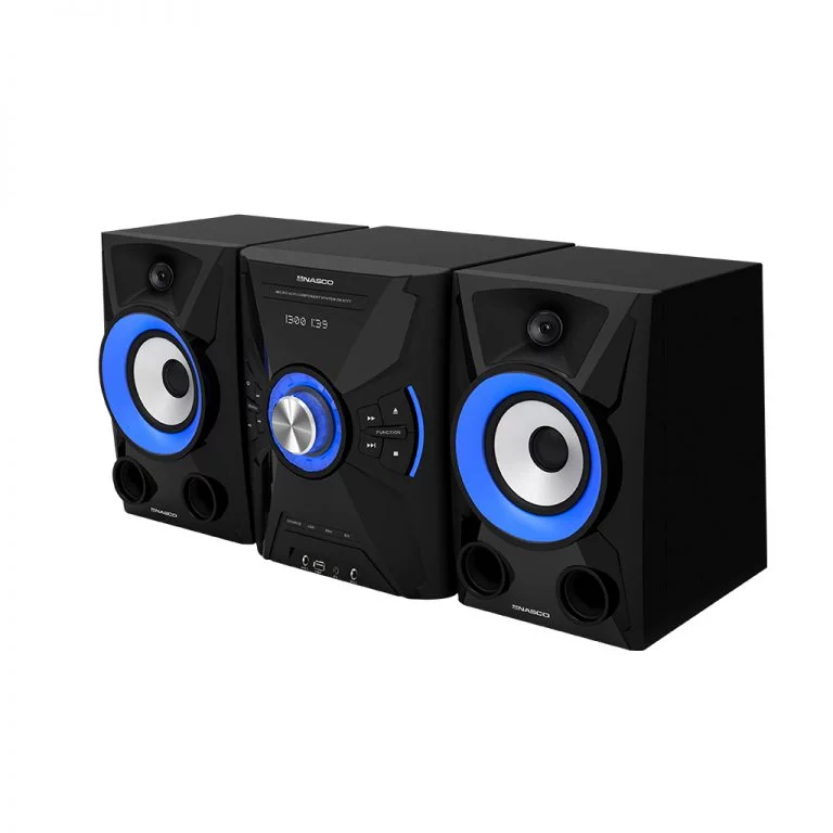 [HIFI_SN-S777] Nasco HIFI_SN-S777, chaîne Hi-Fi 200 W avec 2 enceintes (Noir)