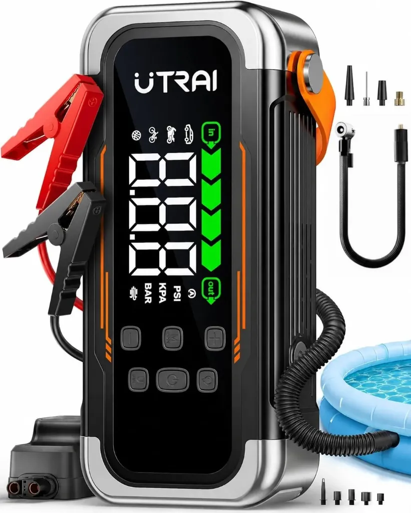 [JS-40] UTRAI, booster 6 000 A avec gonfleur 150 PSI et lampe 800 lm