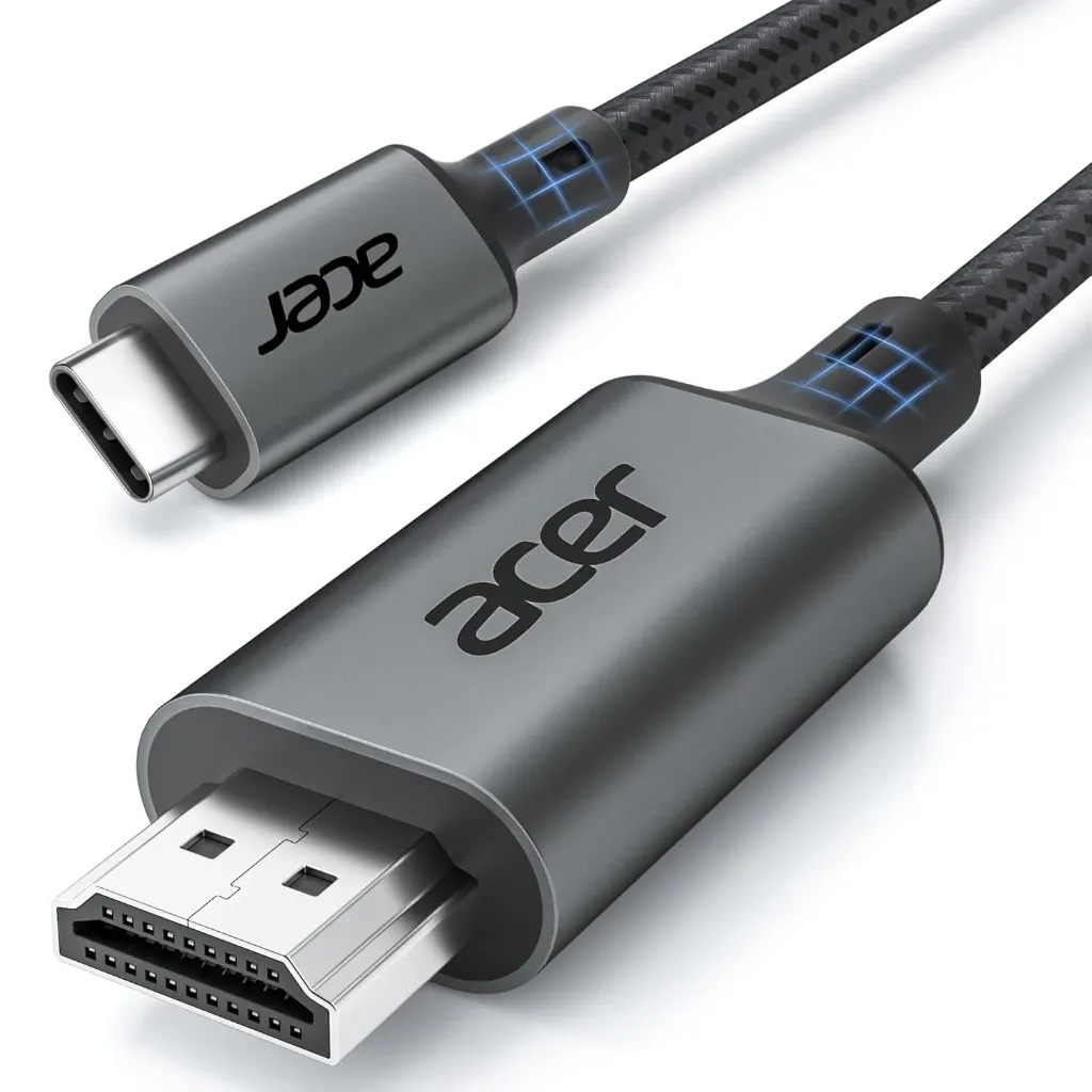 [OCB245] Acer, câble USB-C vers HDMI 2.0, 4K 60 Hz, 2 m (Gris)