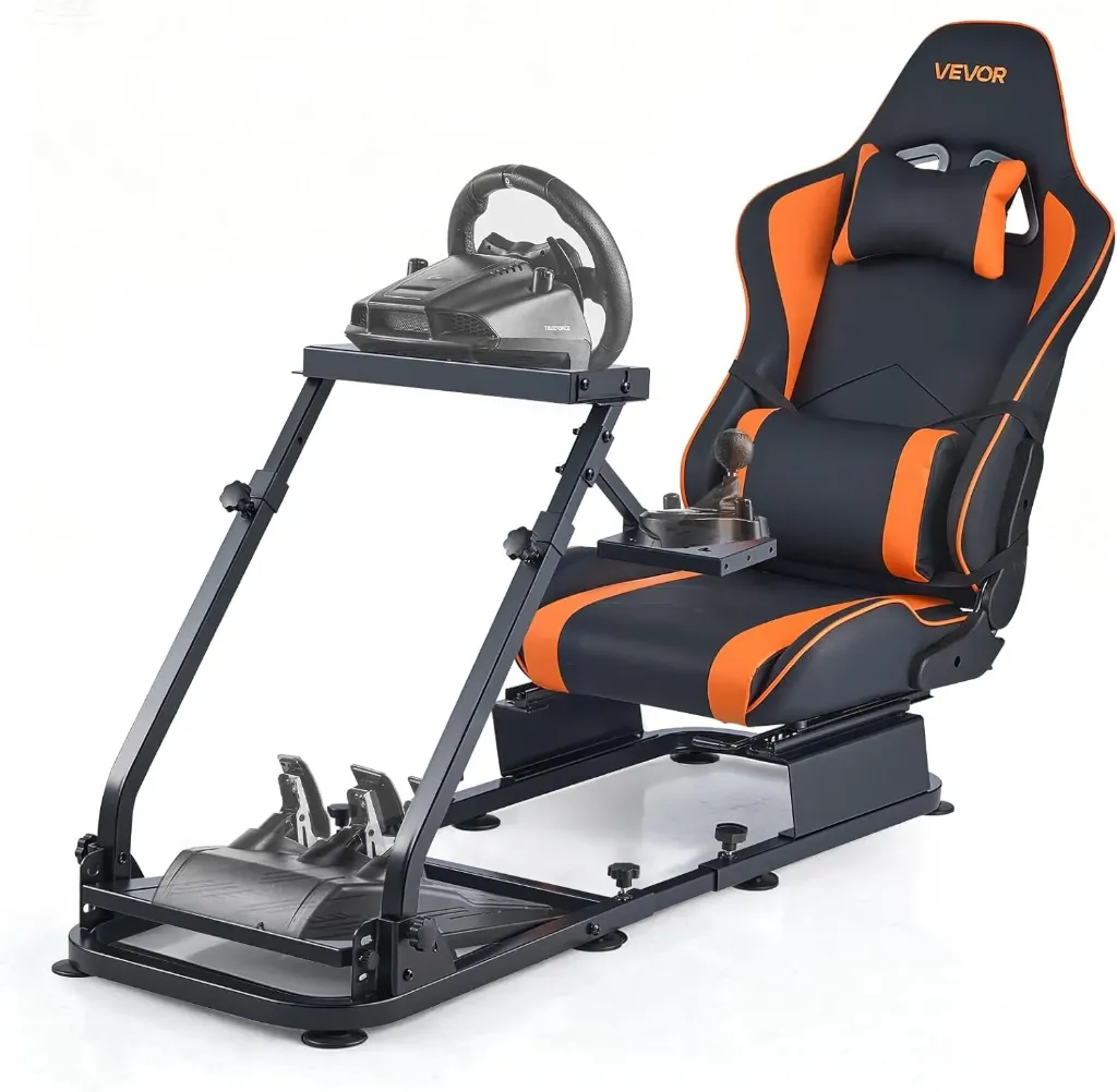 VEVOR 6018, cockpit de simulation avec siège pour Logitech et Thrustmaster