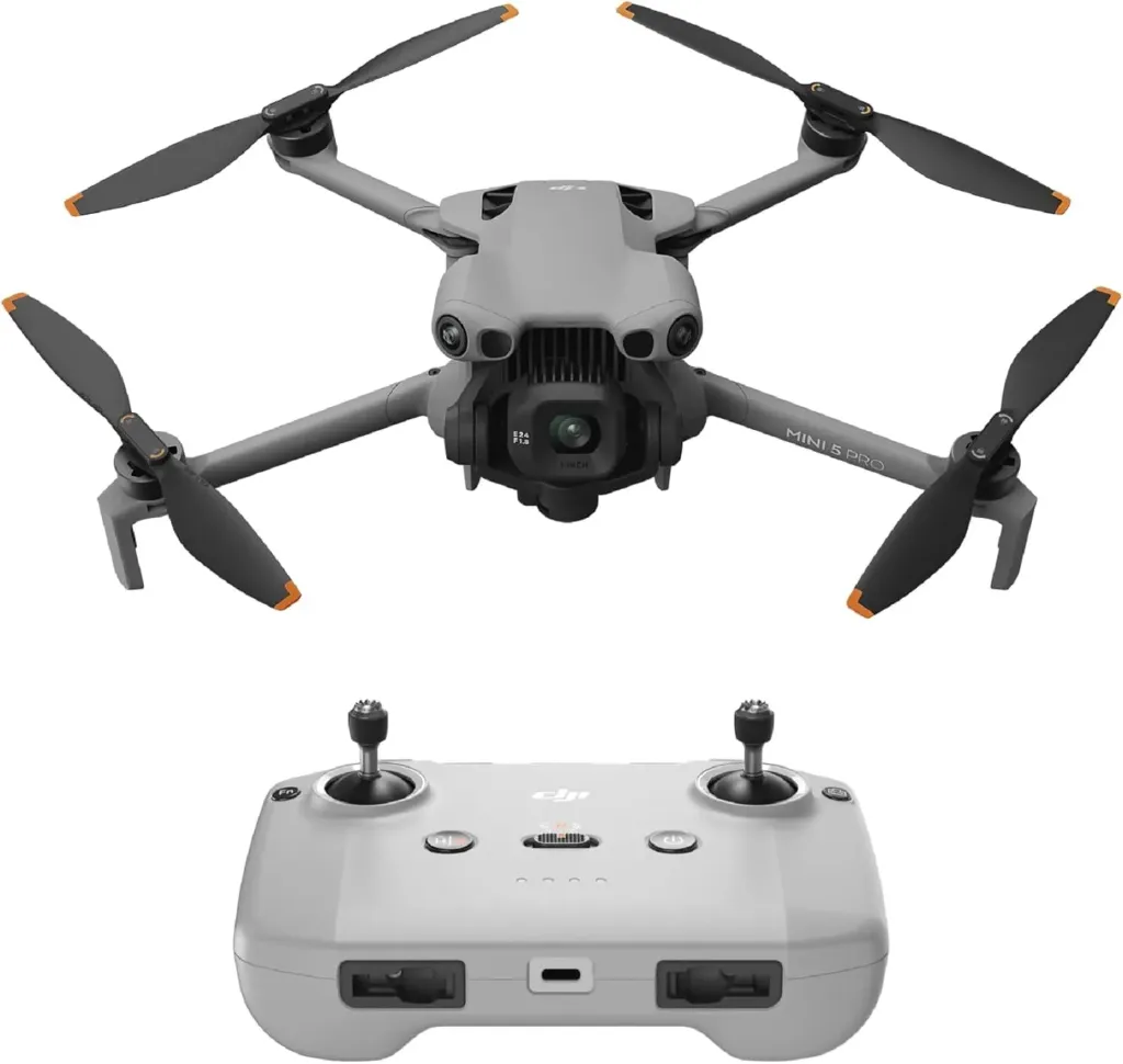DJI Mini 5 Pro avec DJI RC-N3, caméra 1 po 4K/120 i/s