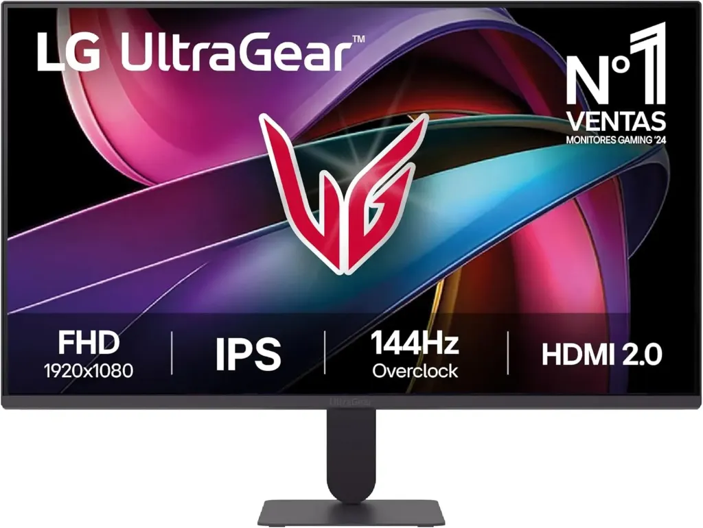 LG UltraGear 27G411A-B, 27″ FHD IPS, 144 Hz OC, 1 ms MBR (Noir)