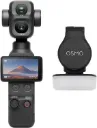 DJI Osmo Pocket 4P Standard Combo, caméra stabilisée à double objectif 4K/240 i/s (Noir)