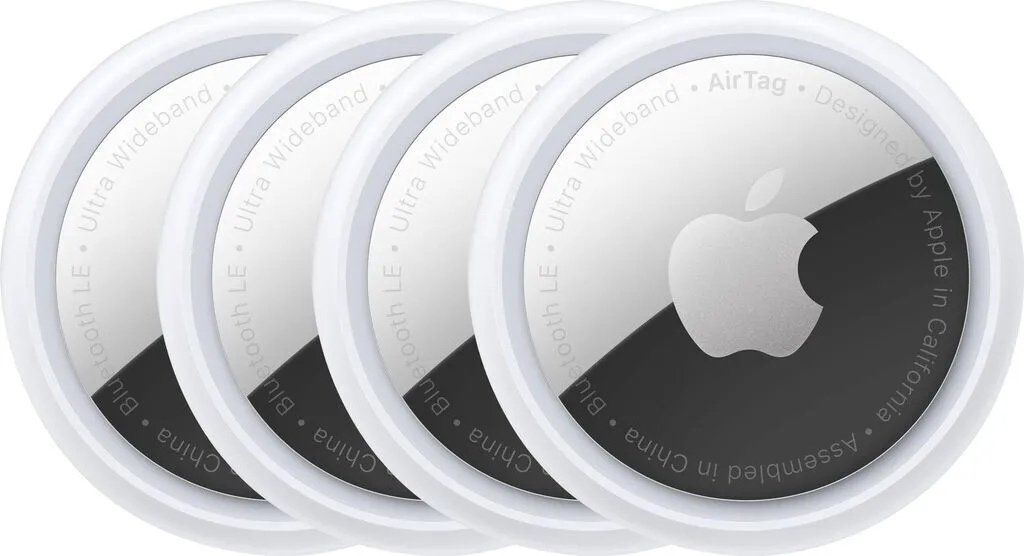Apple AirTag (1re génération), lot de 4, modèle ZE826
