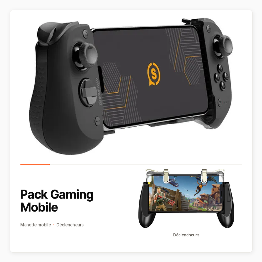 Pack Gaming Mobile — SCUF Nomad et déclencheurs GameSir