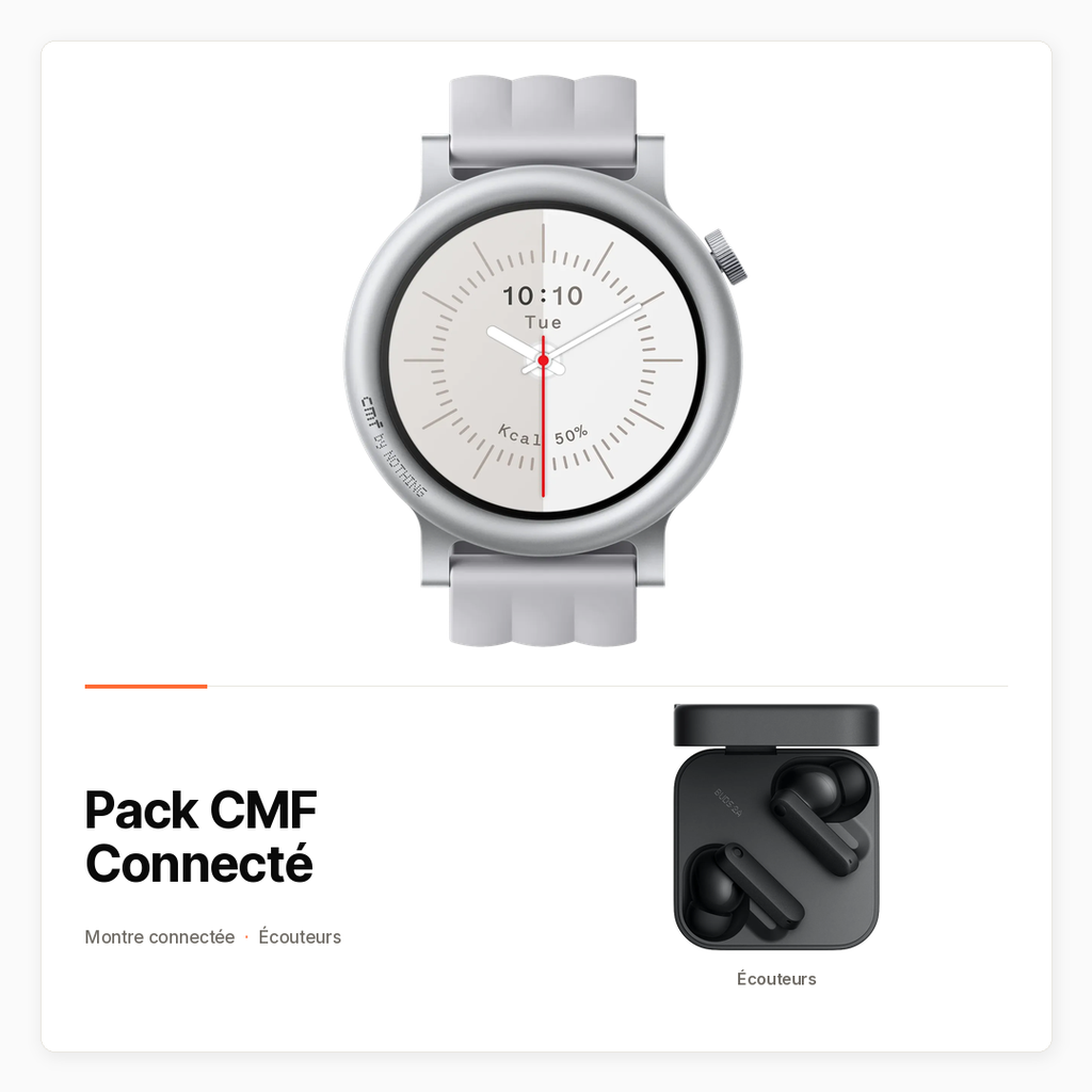 Pack CMF Connecté avec Watch 3 Pro et Buds 2a ou Pro 2