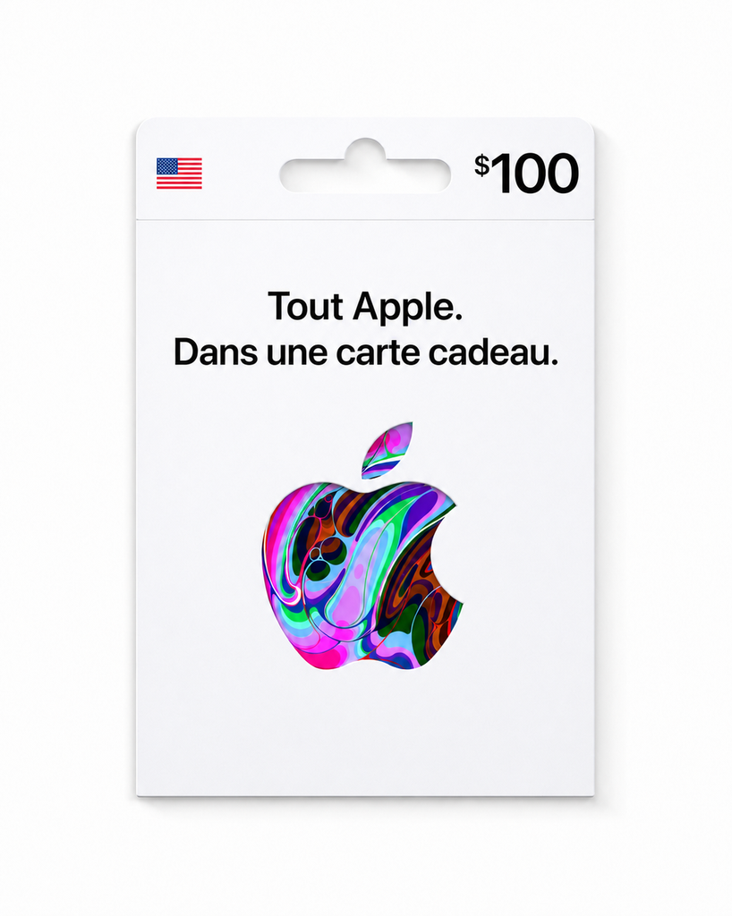Carte cadeau Apple 100 $
