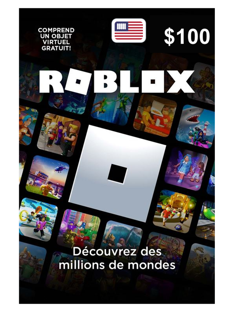 [EZPIN-US-ROBLOX-100] Carte Roblox 100 $