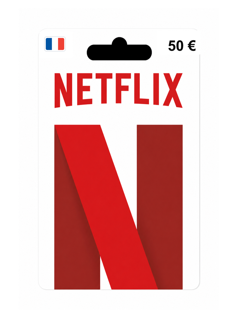 Carte cadeau Netflix 50 €