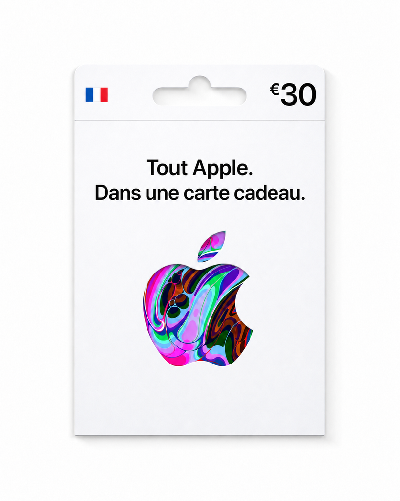 Carte cadeau Apple 30 €