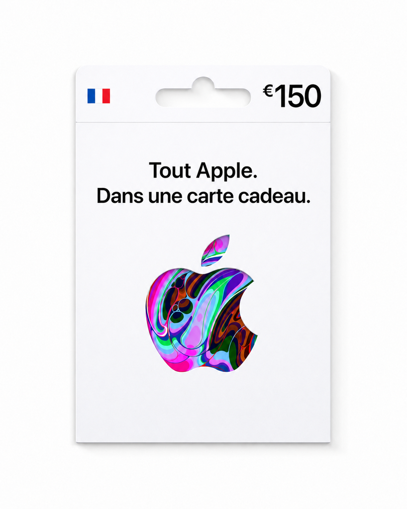 Carte cadeau Apple 150 €