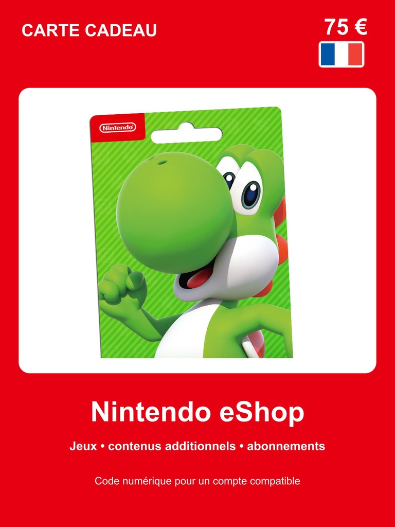 [EZPIN-FR-NINTENDO-075] Carte Nintendo eShop 75 €
