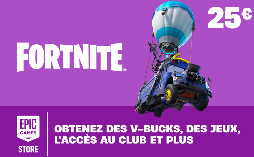 Carte Fortnite 25 €