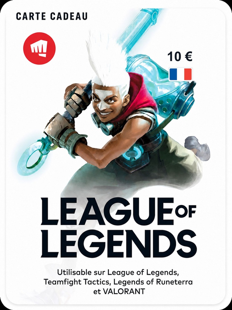 [EZPIN-FR-RIOT-010] Carte Riot Games 10 €