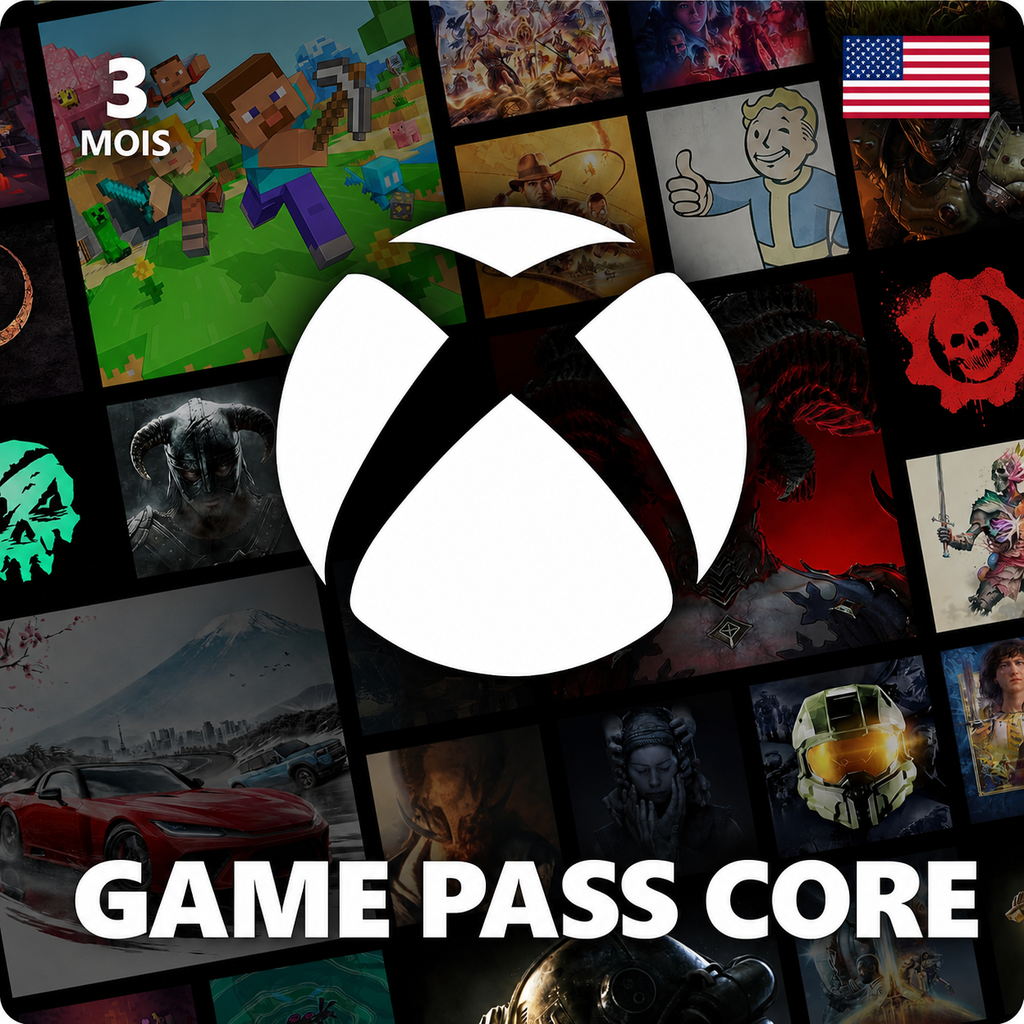 Xbox Game Pass Core 3 mois