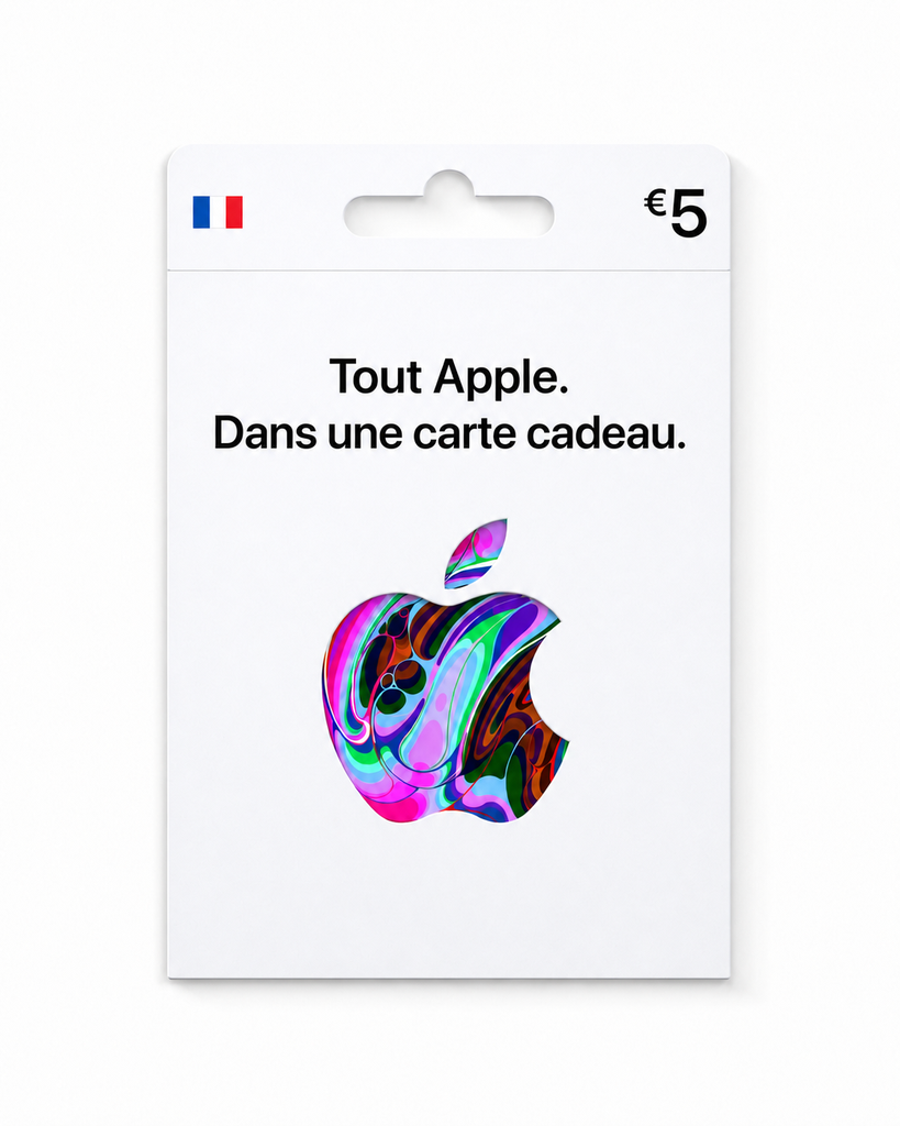 Carte cadeau Apple 5 €