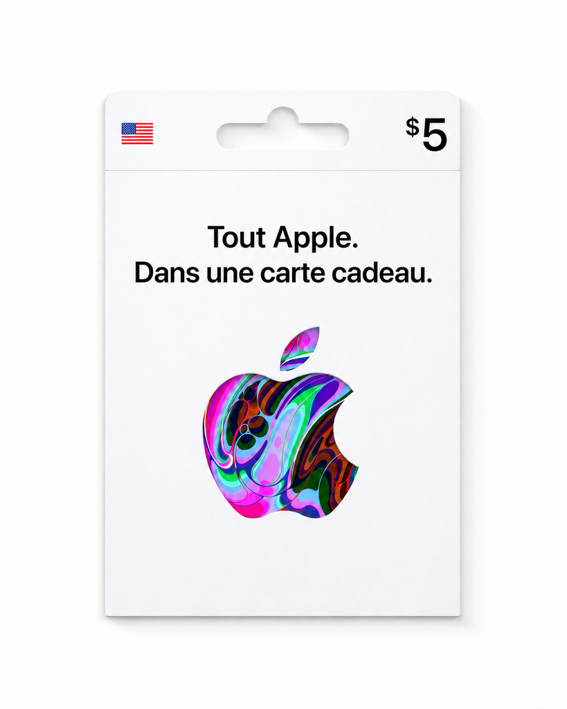 [EZPIN-US-APPLE-005] Carte cadeau Apple 5 $