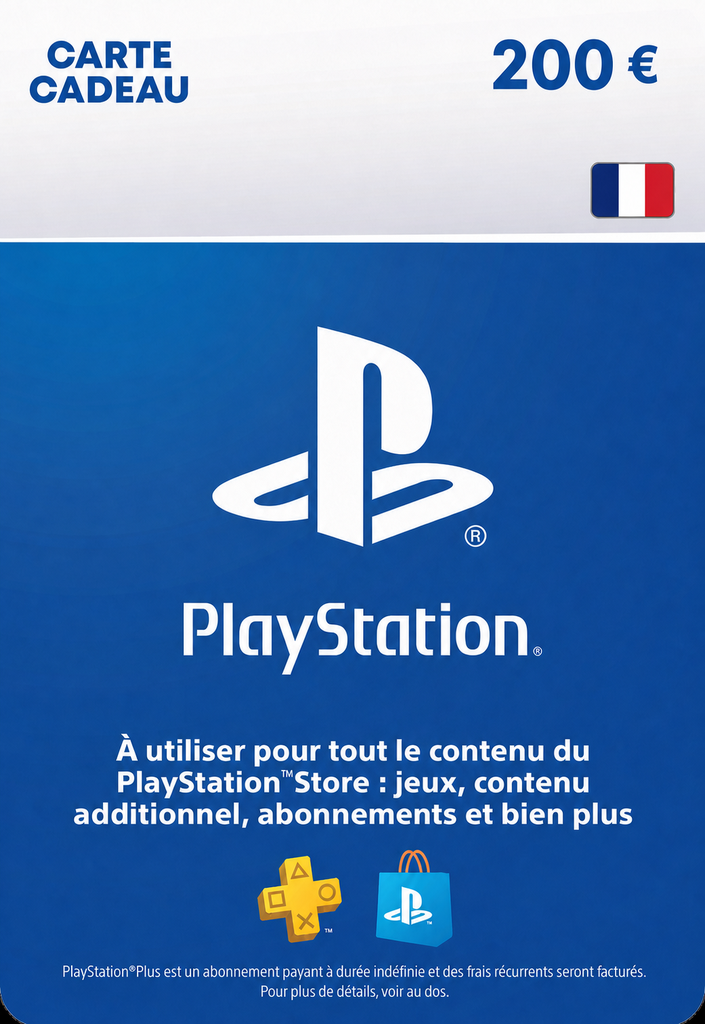Carte PlayStation 200 €