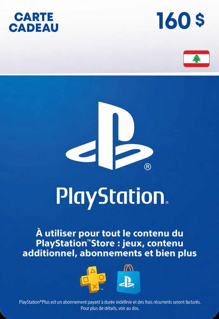 [EZPIN-LB-PSN-160] Carte PlayStation 160 $