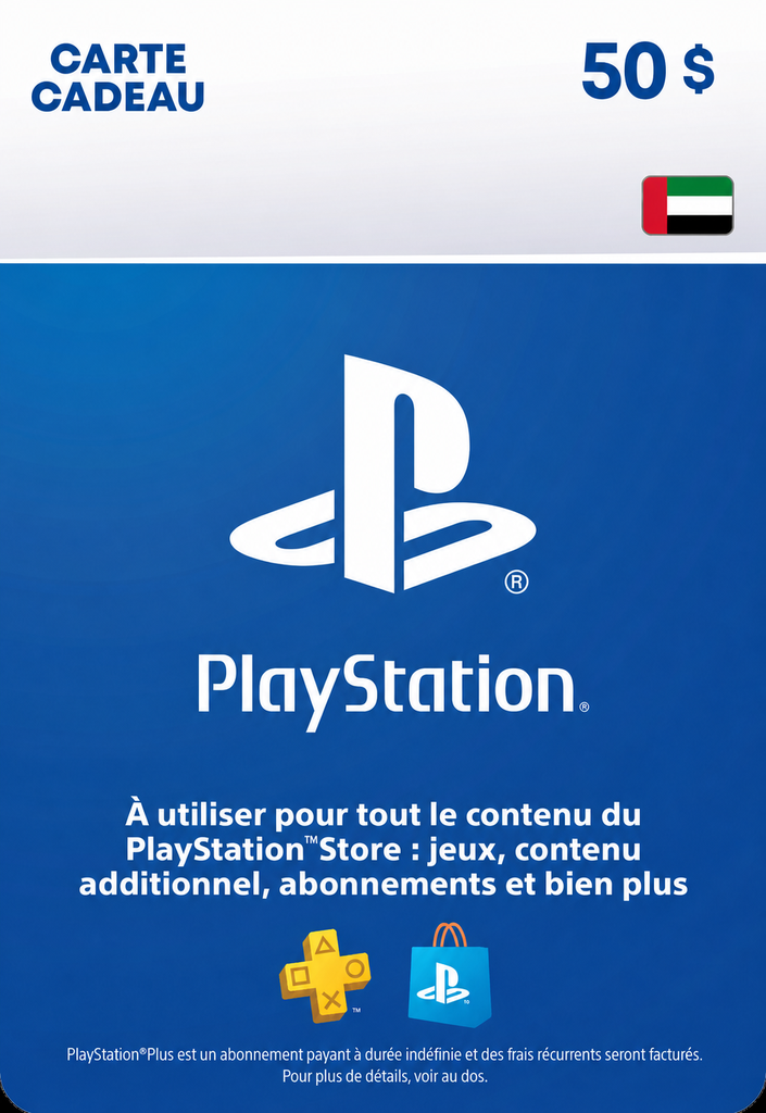 [EZPIN-AE-PSN-050] Carte PlayStation 50 $
