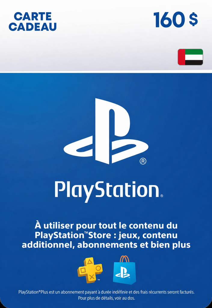Carte PlayStation 160 $