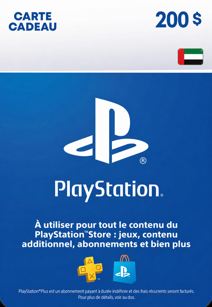 Carte PlayStation 200 $