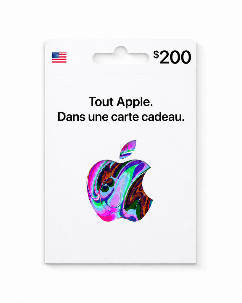 [EZPIN-US-APPLE-200] Carte cadeau Apple 200 $