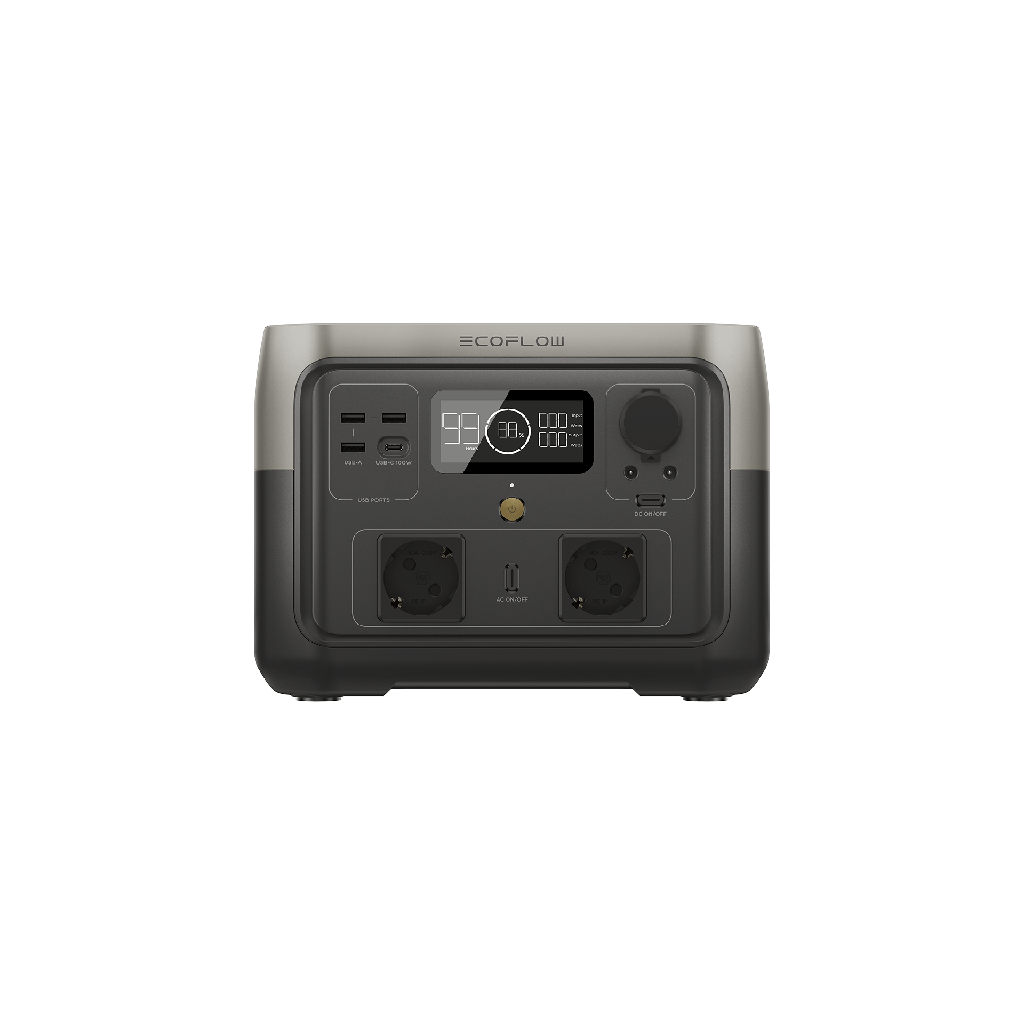 EcoFlow RIVER 2 Max 512 Wh, 500 W, prises EU Schuko Type F