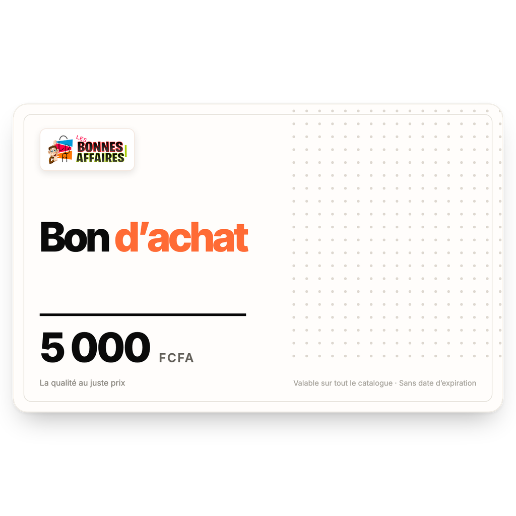 [LBA-BON-005000] Bon d’achat Les Bonnes Affaires 5 000 FCFA