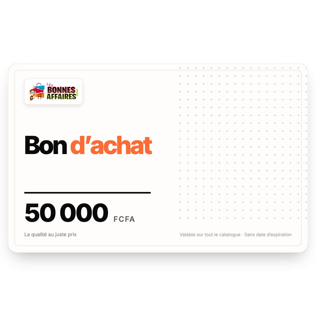 [LBA-BON-050000] Bon d’achat Les Bonnes Affaires 50 000 FCFA