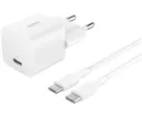 Belkin BoostCharge, chargeur secteur USB-C 25 W avec câble (Blanc)