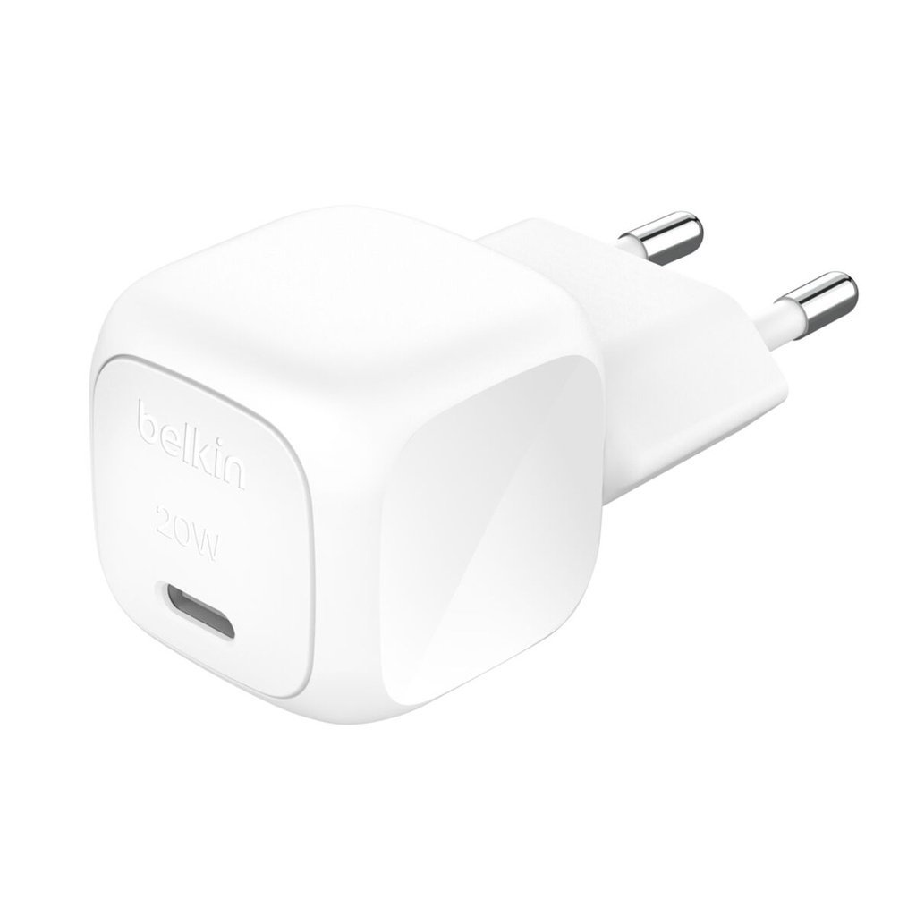 [WCA009KQWH] Belkin BoostCharge, chargeur secteur USB-C 20 W sans câble (Blanc)
