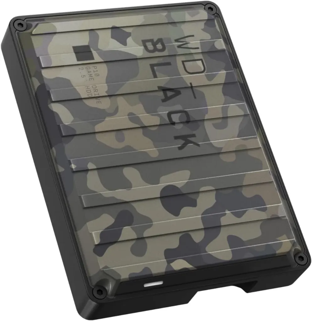Disque dur portable WD_Black P10 6 To pour jeux vidéo, compatible PlayStation, Xbox et PC
