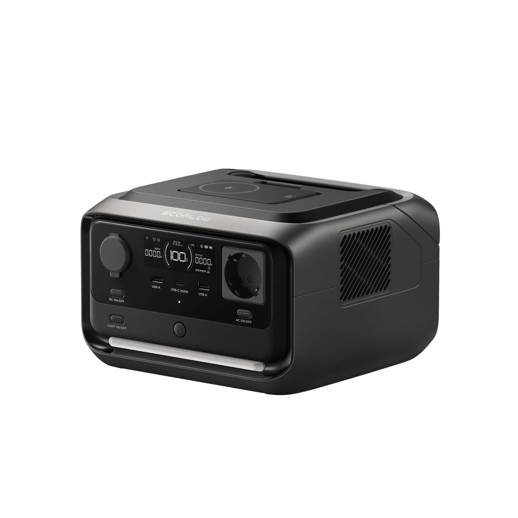 EcoFlow RIVER 3 Plus sans fil, station électrique 286 Wh, 600 W avec batterie RAPID 5 000 mAh