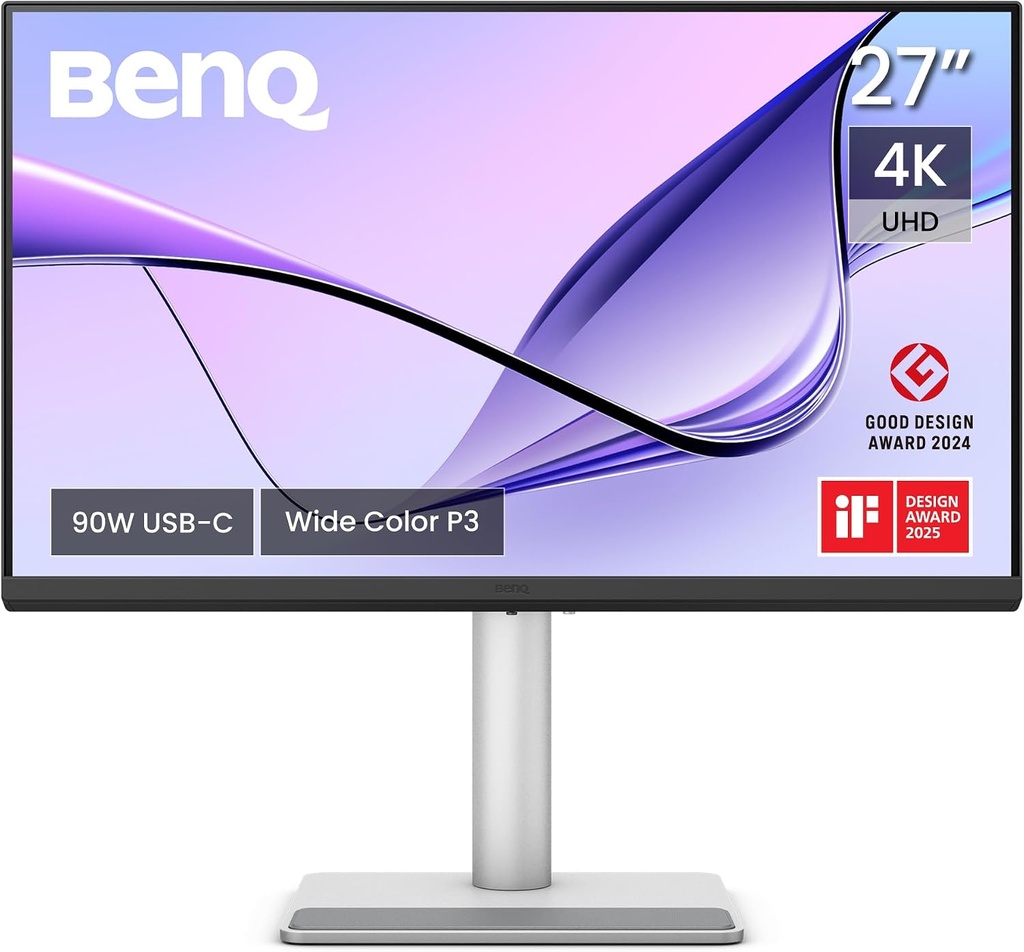 [MA270U] BenQ MA270U 27" 4K UHD, dalle IPS, 60 Hz, 5 ms (USB-C, haut-parleurs)
