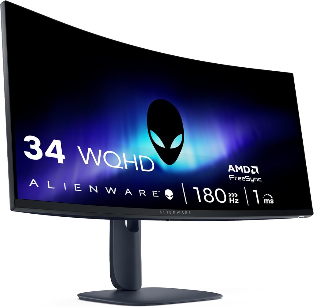 Alienware Moniteur Gaming AW3425DWM 34" QHD VA  , 180Hz, 1ms, FreeSync Premium