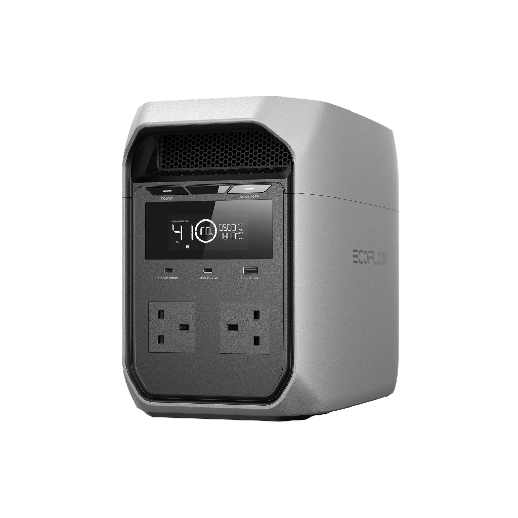[EFDELTA3C-UK-CBox-L] EcoFlow DELTA 3 Classic, station électrique 1 024 Wh, 1 800 W (UK, prises type G)