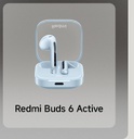 Xiaomi Redmi Buds 6 Active, écouteurs Bluetooth 5.4, autonomie 30 h (Bleu)