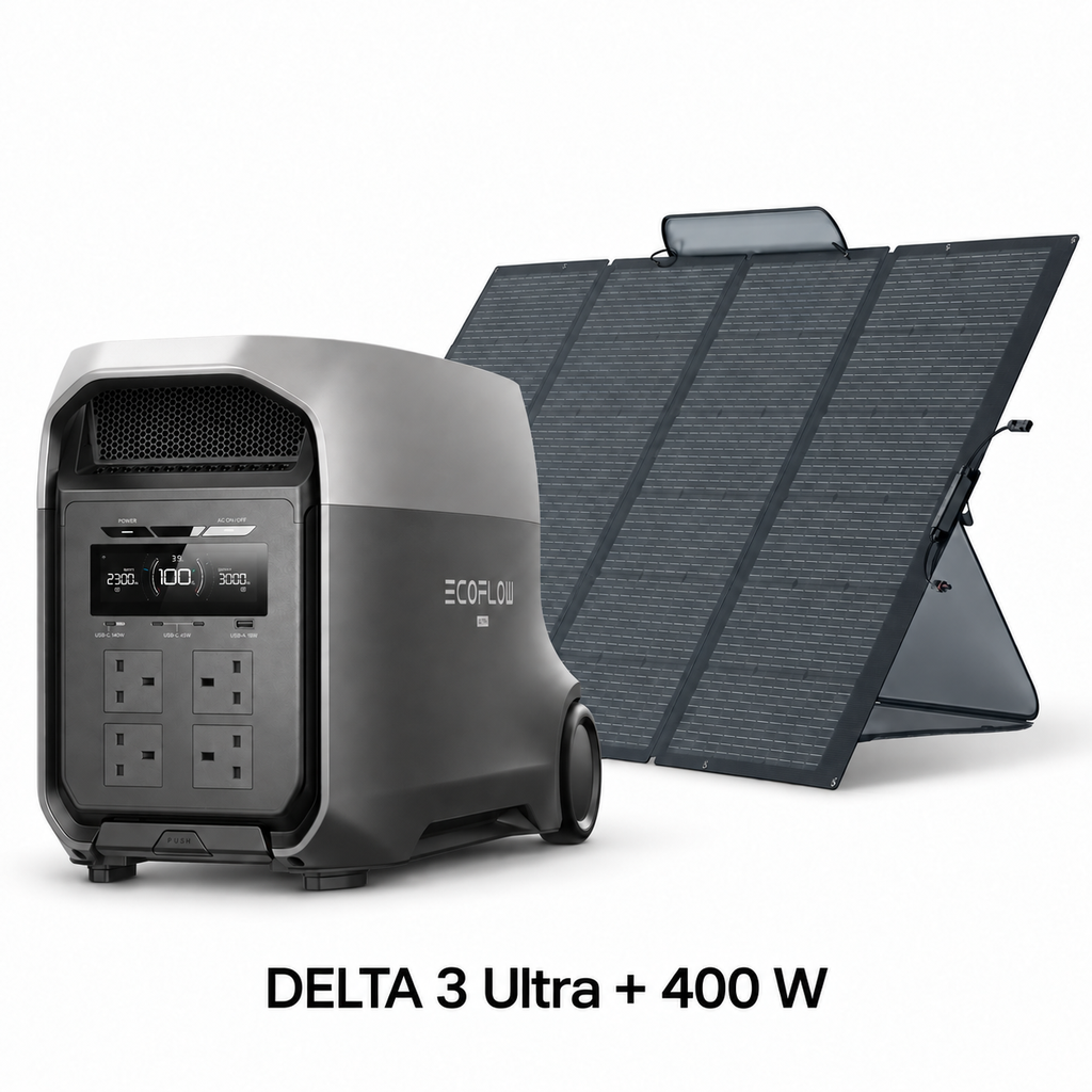 Pack EcoFlow DELTA 3 Ultra avec panneau solaire portable 400 W
