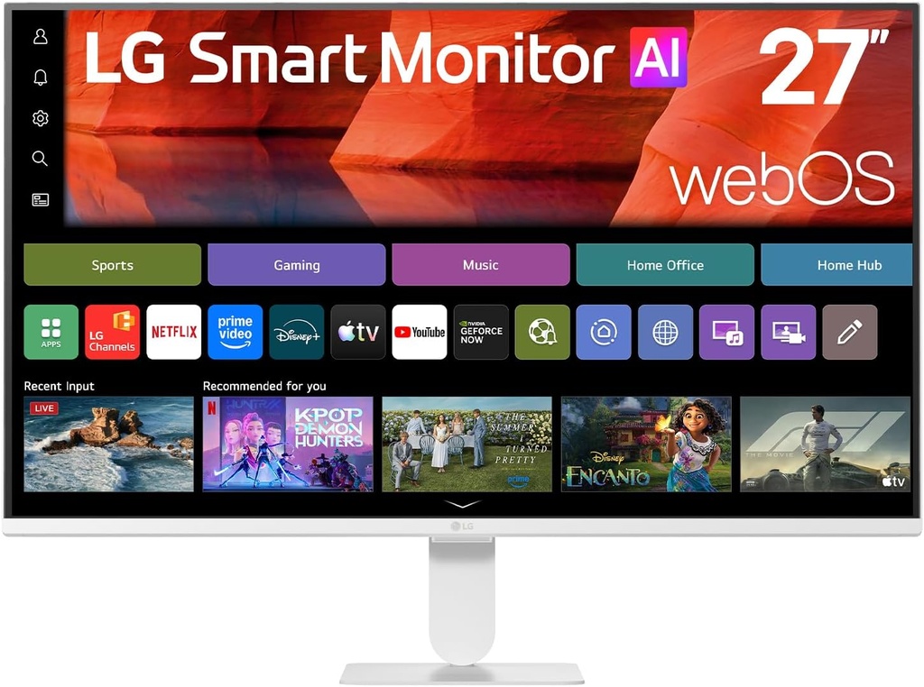 LG Moniteur Smart 27U511SB-W, 27" Série U5, FHD IPS, 120 Hz 5ms (GtG)