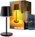 Govee Lampe de Chevet LED RGBICWW, Rechargeable Sans Fil, compatible avec Matter et Alexa
