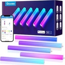 Govee Glide LED Appliques Murales RGBIC, Lampe pour Salle de Jeu, 6 pcs