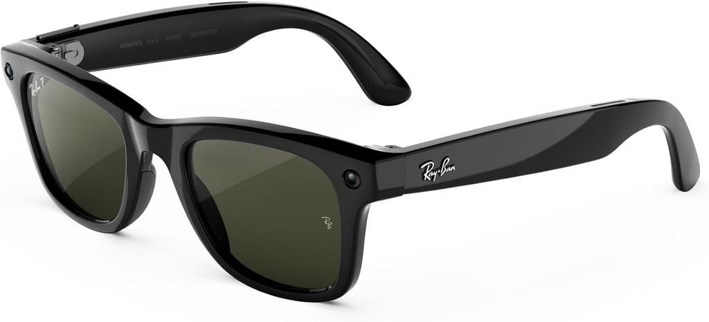 Ray-Ban Meta (Gen 3) Wayfarer - Lunettes IA pour Homme et Femme, Noir Brillant