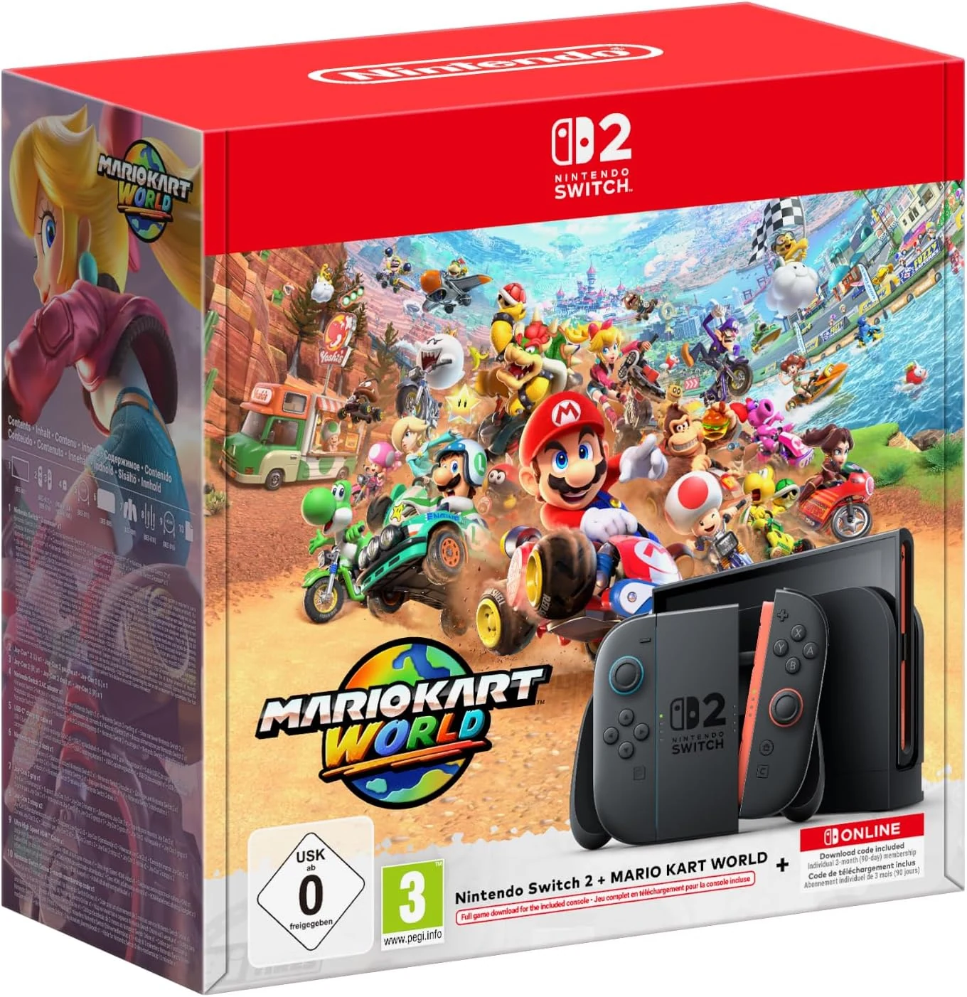 Pack Nintendo Switch 2 256 Go avec Mario Kart World et Nintendo Switch Online 3 mois (2026)