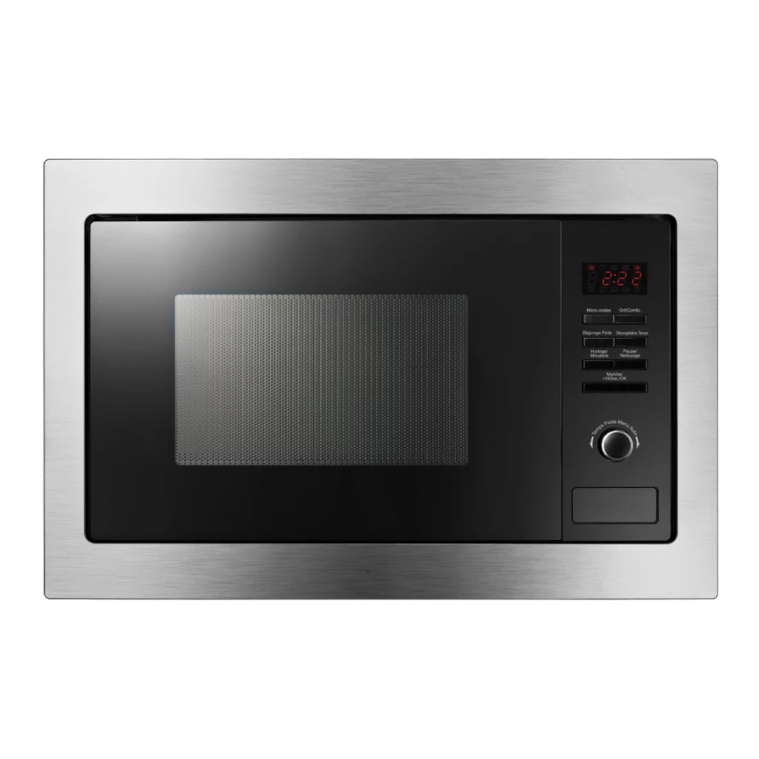 Micro-ondes encastrable Midea AM925BVE inox et noir